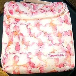 Tupperware pink lunch bag